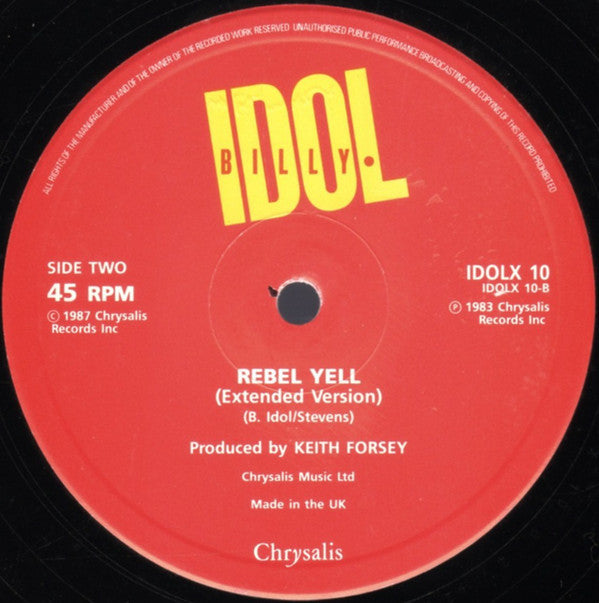 Billy Idol : Sweet Sixteen (12",45 RPM,Single)
