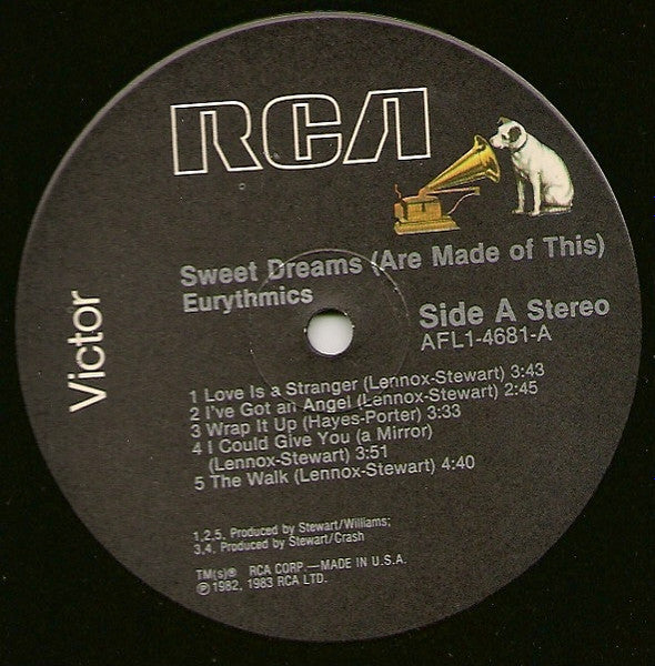 Eurythmics : Sweet Dreams (Are Made Of This) (LP,Album,Stereo)