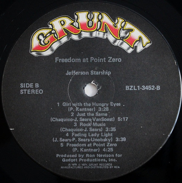 Jefferson Starship : Freedom At Point Zero (LP,Album,Stereo)