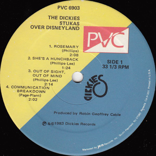 Dickies, The : Stukas Over Disneyland (LP,Album)