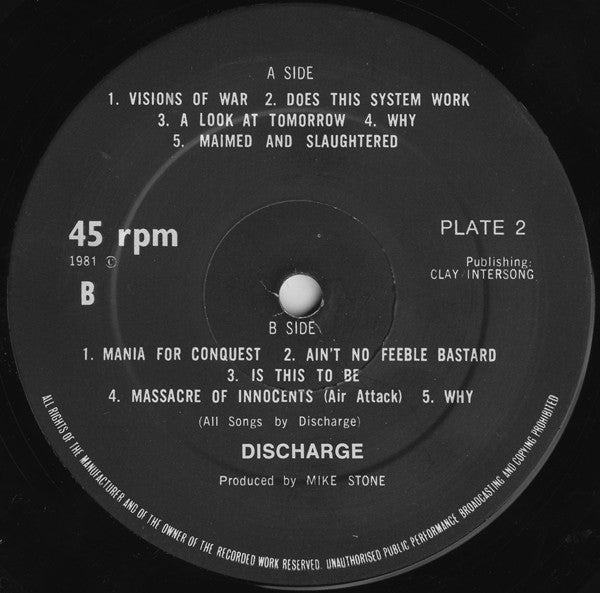 Discharge : Why (12",45 RPM,Mini-Album)