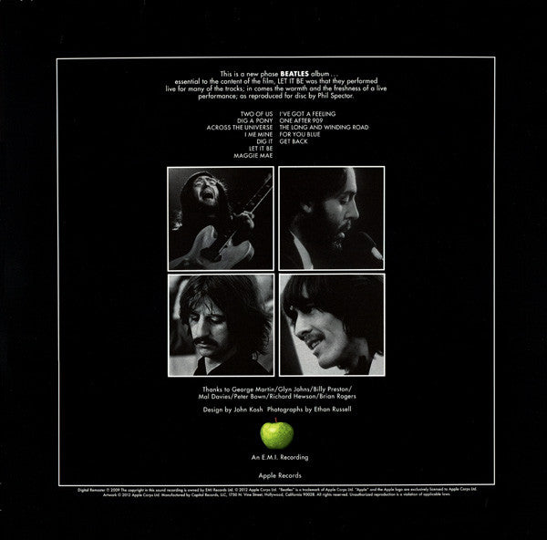 Beatles, The : Let It Be (LP,Album,Reissue,Remastered)