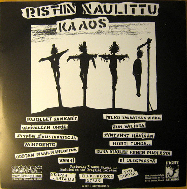 Kaaos : Ristiinnaulittu Kaaos (LP,Album,Reissue)