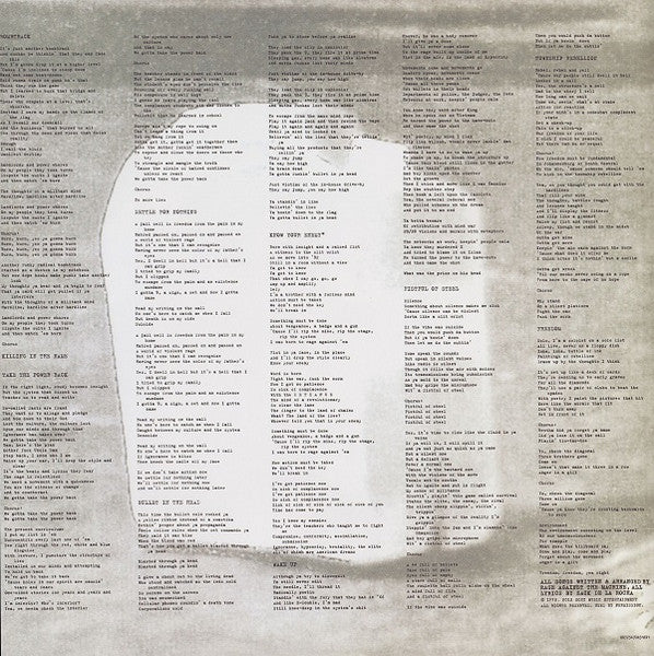 Rage Against The Machine : Rage Against The Machine (LP,Album,Reissue,Remastered)