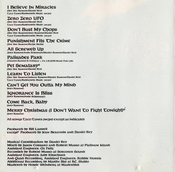 Ramones : Brain Drain (Album,Reissue,Stereo)