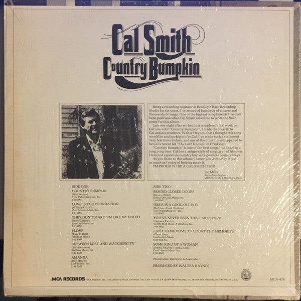 Cal Smith : Country Bumpkin (LP,Album)