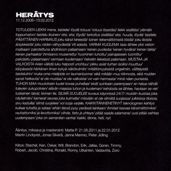 Herätys : Näen Punaista (7",33 ⅓ RPM,EP)