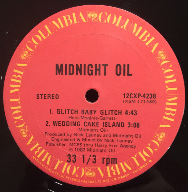 Midnight Oil : Power And The Passion (12",33 ⅓ RPM,Single,Stereo)