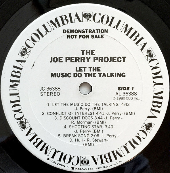 Joe Perry Project, The : Let The Music Do The Talking (LP,Album,Promo)