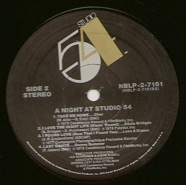 Various : A Night At Studio 54 (LP,Compilation,Mixed)