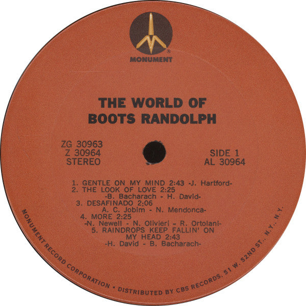 Boots Randolph : The World Of Boots Randolph (LP,Compilation)