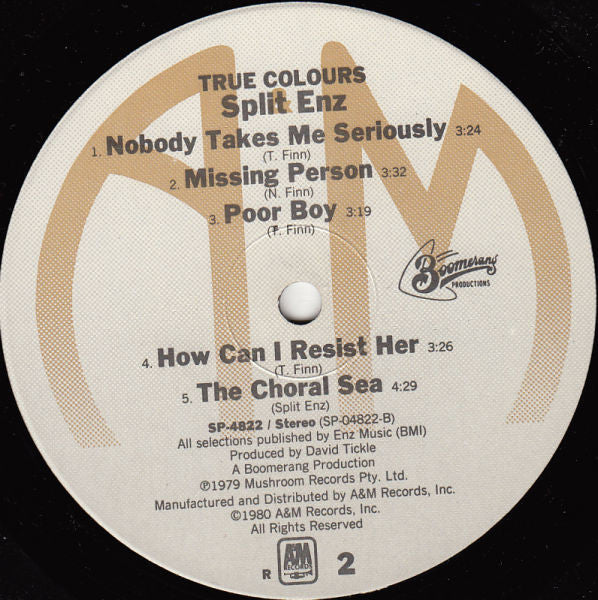 Split Enz : True Colours (LP,Album)