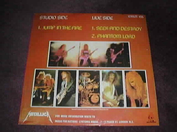Metallica : Jump In The Fire (12",45 RPM,Reissue)
