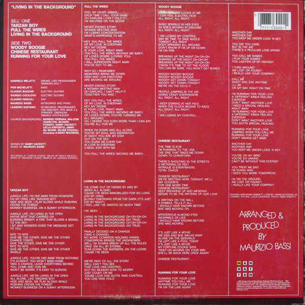 Baltimora : Living In The Background (LP,Album)