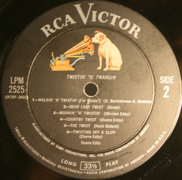 Duane Eddy : Twistin' 'N' Twangin' (LP,Album,Mono)