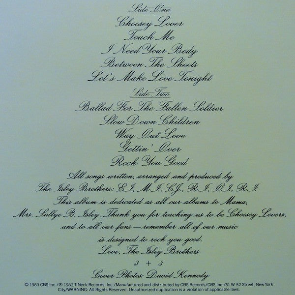 Isley Brothers, The : Between The Sheets (LP,Album,Reissue)