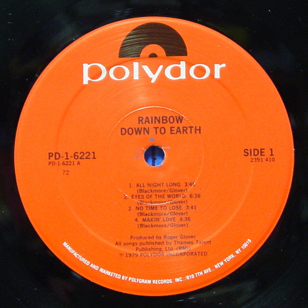 Rainbow : Down To Earth (LP,Album)
