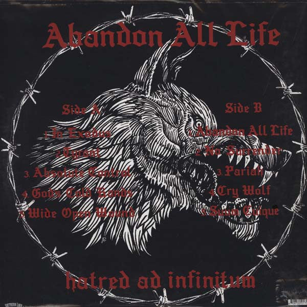 Nails : Abandon All Life (12",45 RPM,Album)
