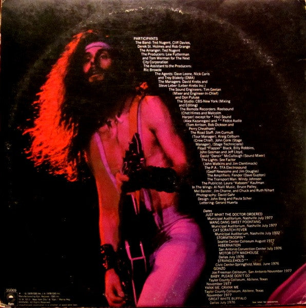 Ted Nugent : Double Live Gonzo! (LP,Album,Stereo)