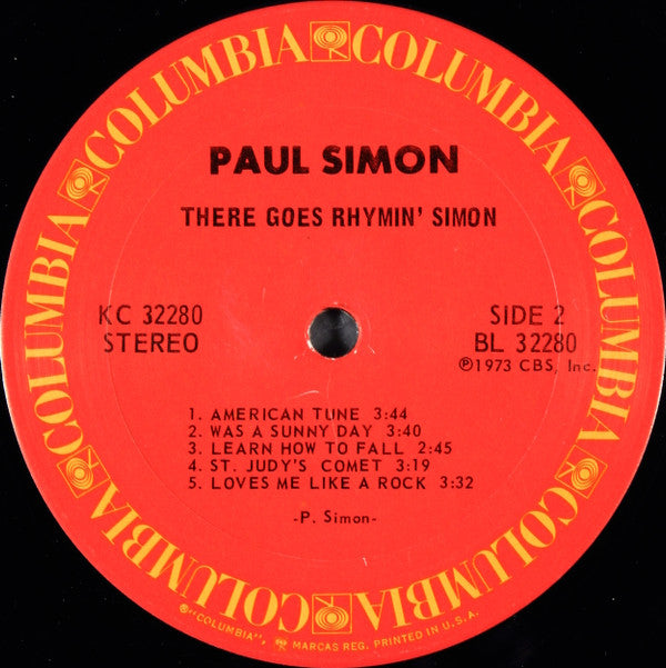 Paul Simon : There Goes Rhymin' Simon (LP,Album,Stereo)