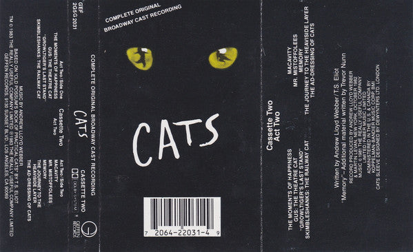 Andrew Lloyd Webber : Cats: Complete Original Broadway Cast Recording ()