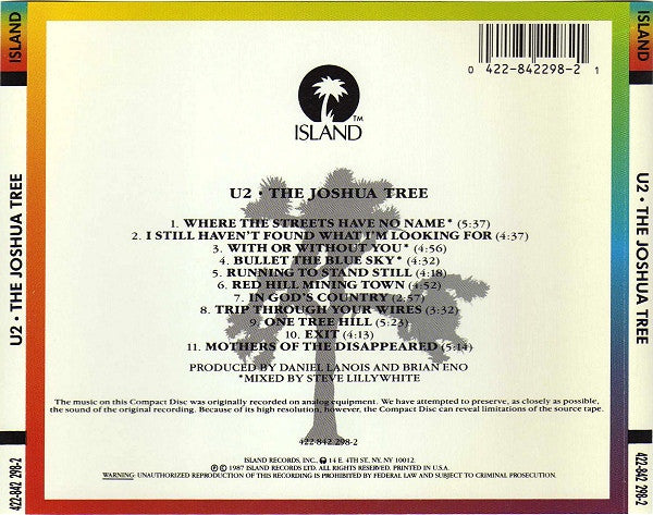 U2 : The Joshua Tree (Album,Reissue,Remastered)