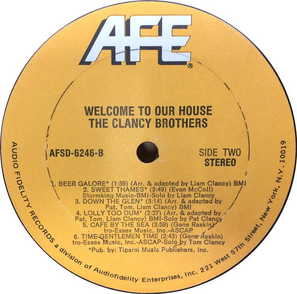 Clancy Brothers, The : Welcome To Our House (LP,Album)