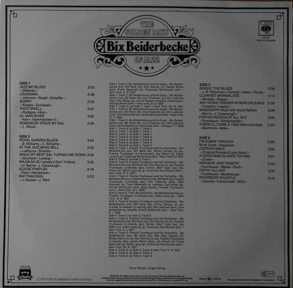 Bix Beiderbecke : The Young Man With The Horn (LP,Mono,Compilation,Reissue)