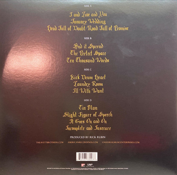 Avett Brothers, The : I And Love And You (LP,Album,Reissue)