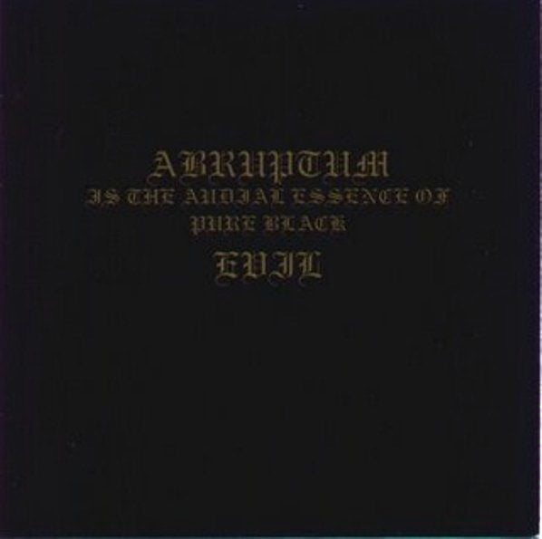 Abruptum : In Umbra Malitiae Ambulabo, In Aeternum In Triumpho Tenebraum (Album)