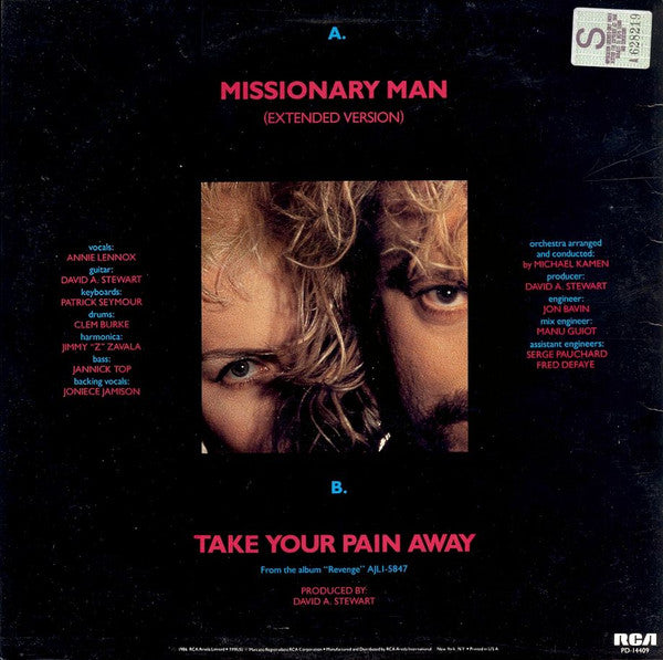 Eurythmics : Missionary Man (12",33 ⅓ RPM)