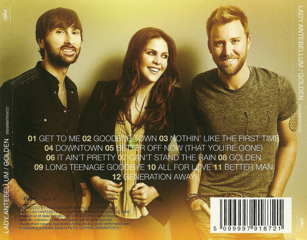 Lady Antebellum : Golden (Album)