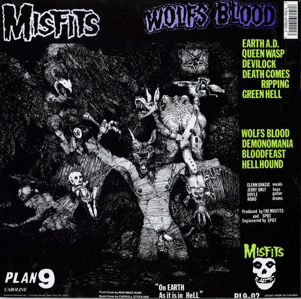 Misfits : Earth A.D. / Wolfs Blood (LP,Repress,Album,Misprint)