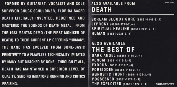 Death (2) : Fate (The Best Of Death) (Compilation,Remastered)