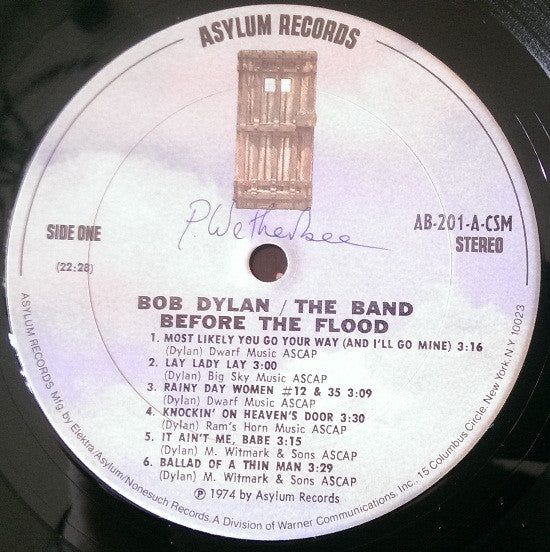 Bob Dylan / Band, The : Before The Flood (LP,Album)