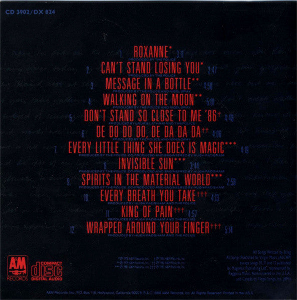 Police, The : Every Breath You Take (The Singles) (Compilation,Reissue)