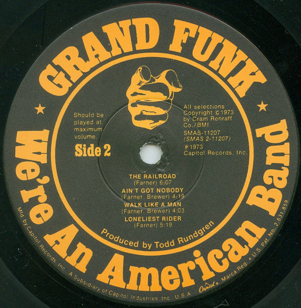 Grand Funk Railroad : We're An American Band (LP,Album)
