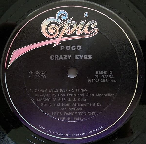 Poco (3) : Crazy Eyes (LP,Album,Reissue)