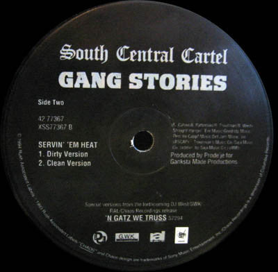 South Central Cartel : Gang Stories (12",33 ⅓ RPM,Single)