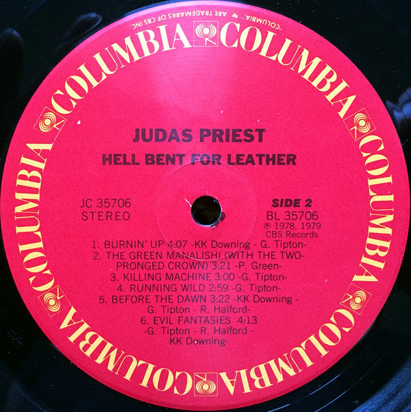 Judas Priest : Hell Bent For Leather (LP,Album)