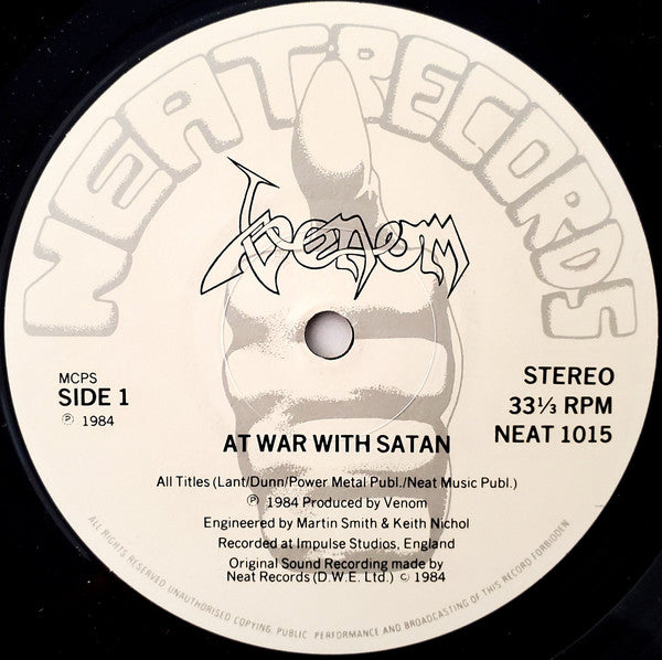 Venom (8) : At War With Satan (LP,Album)