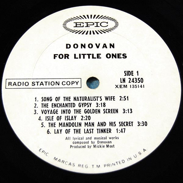 Donovan : For Little Ones (LP,Promo,Mono)