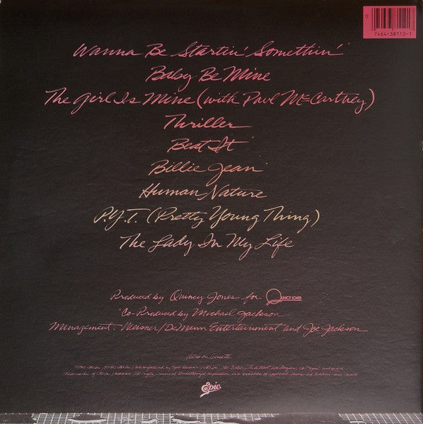 Michael Jackson : Thriller (LP,Album,Stereo)