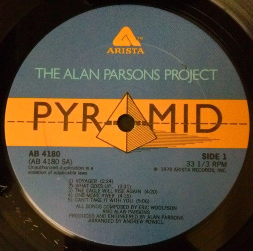 Alan Parsons Project, The : Pyramid (LP,Album)