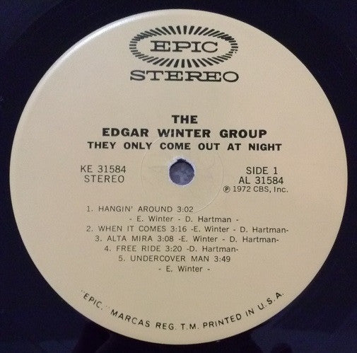 Edgar Winter Group, The : They Only Come Out At Night (LP,Album)