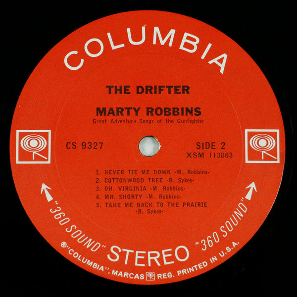 Marty Robbins : The Drifter (LP,Album,Stereo)