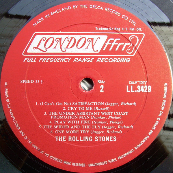 Rolling Stones, The : Out Of Our Heads (LP,Album,Mono)