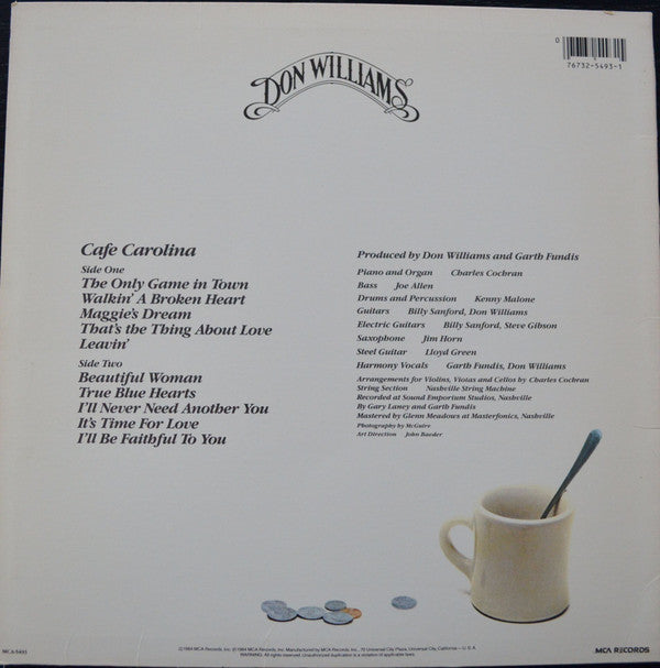 Don Williams (2) : Cafe Carolina (LP,Album)