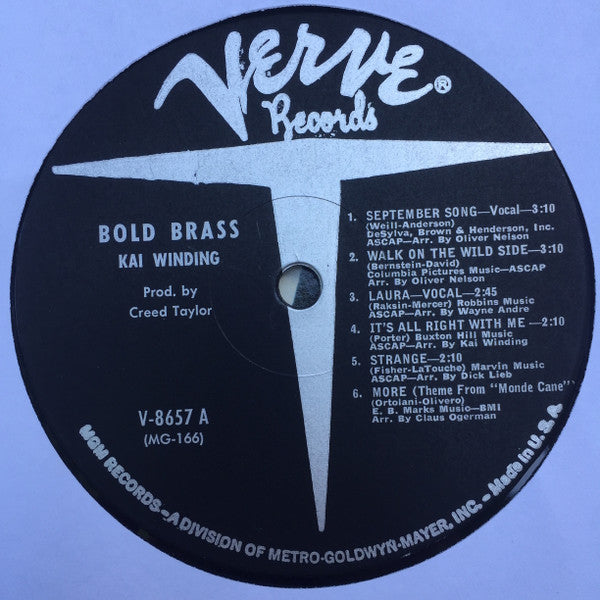 Kai Winding : More Brass (LP,Album,Mono)
