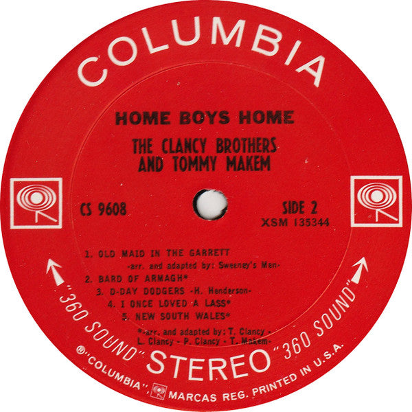 Clancy Brothers & Tommy Makem, The : Home Boys Home (LP,Album)